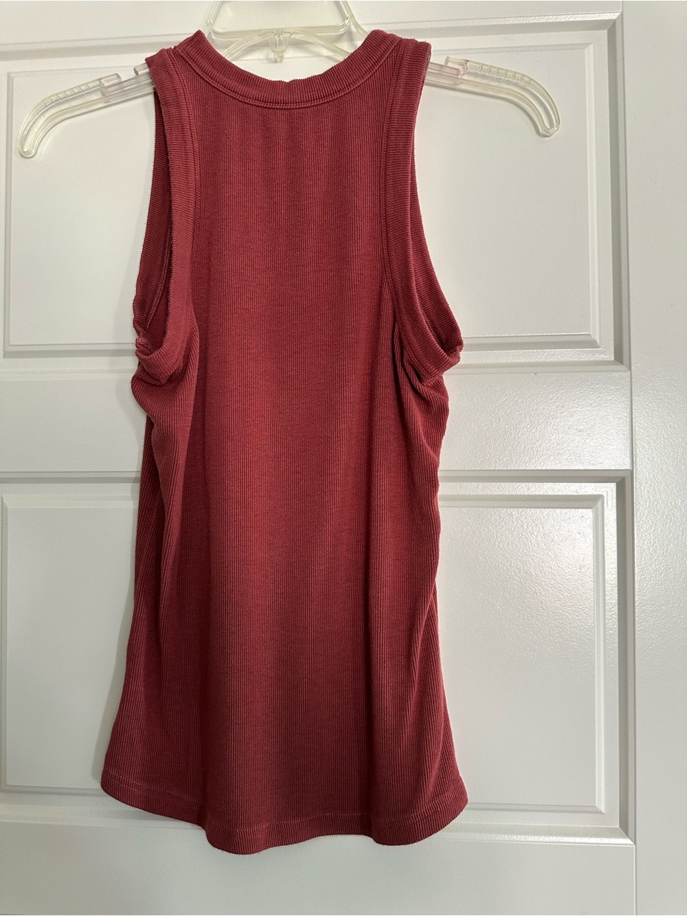 Women’s Ribbed Tank Top - Rust - Picture 2 of 4